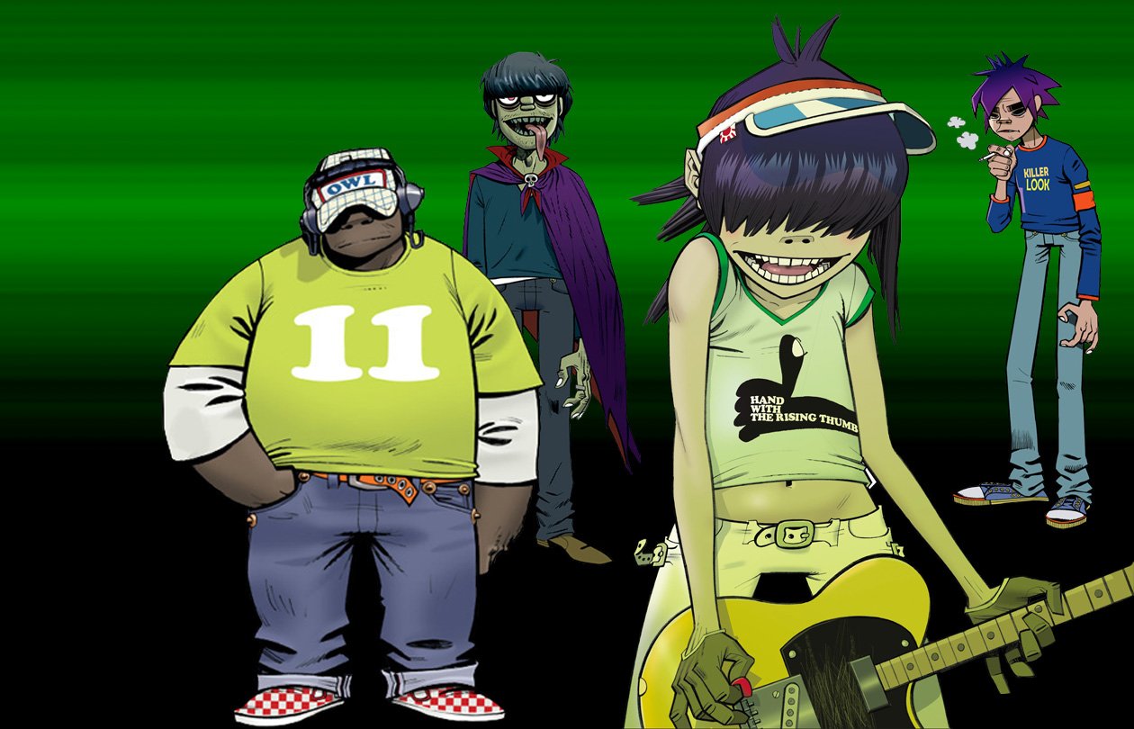 Включи gorillaz. Gorillaz 2021. Гориллаз зомби. Gorillaz in 2001. Группа Gorillaz девушка.