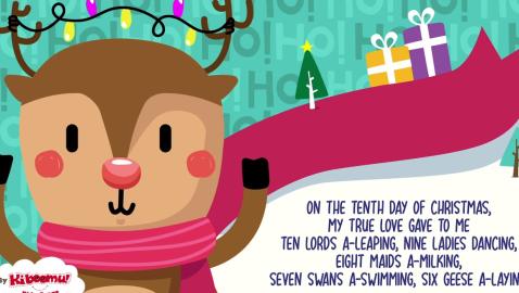 12 Days of Christmas Song for Kids with Lyrics | The Kiboomers | Christmas Carol | Preschool